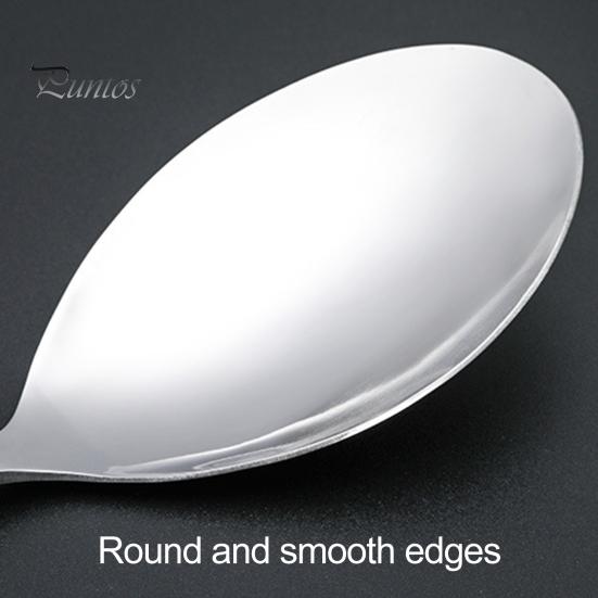 Практичная длинная ручка, легко моющаяся большая ложка, круглая/квадратная сервировочная ложка для столовой, ежедневное использование