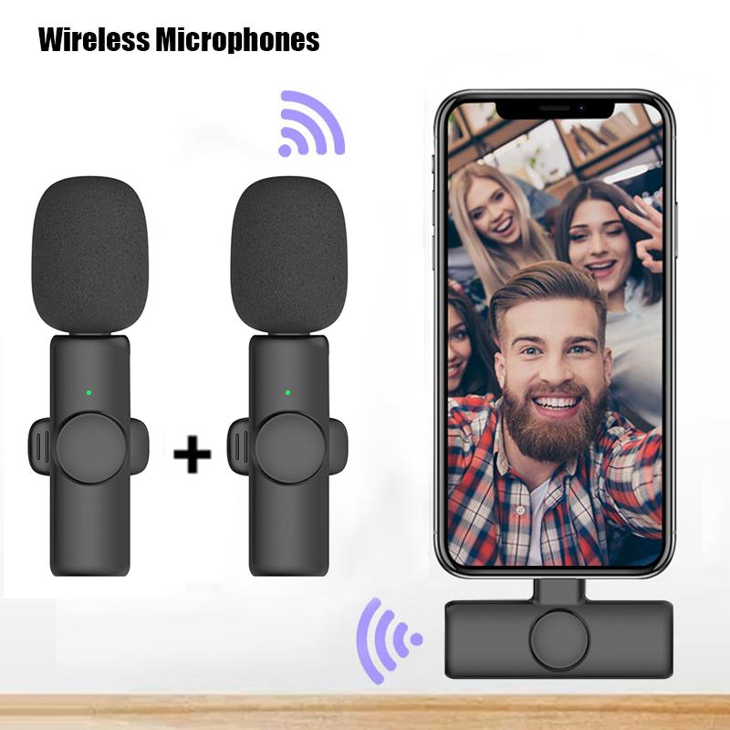K11 Professional Wireless Lavalier Microphone for iPhone iPad Android Live Broadcast Gaming Recording Interview Business Mic