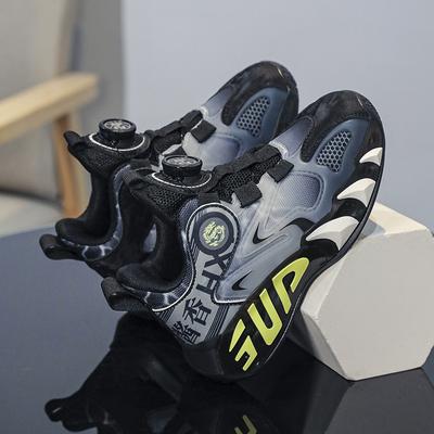 Обувь для мальчиков осень новая детская черная спортивная обувь для детей среднего и старшего возраста и учеников начальной школы тренировочная баскетбольная обувь