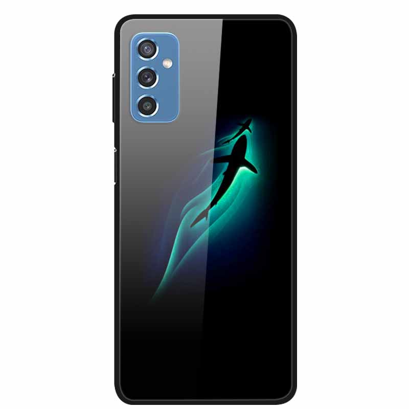 Для Samsung M52 5G Чехлы M23 5G M51 M02s Закаленное Стекло Жесткая Задняя Крышка Для Samsung Galaxy M23 5G Чехол для Телефона Fundas Capa M 52 5G
