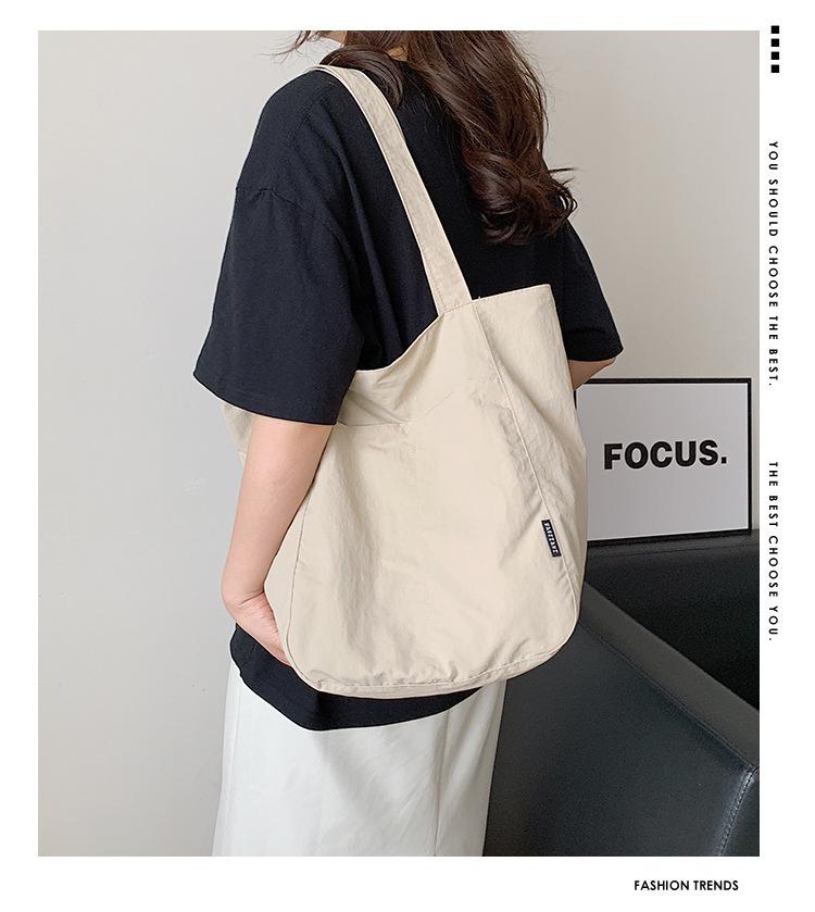 Японская водонепроницаемая нейлоновая повседневная женская сумка-тоут для весны/лета – Большая вместимость, стильная сумка на одно плечо