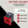 5pcs Battery Holder Battery Rack for Milwaukee M18 18V Battery Storage Battery Dock Mount for Work Vans Shelves And Toolboxes