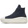 Кеды на платформе Chuck Taylor All Star Move High, разноцветная замша - Shadow Woods, женские, синие A11146C