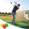 PATIKIL Golf Practice Pack of 72mm Limited Flight Plastic Golf Training Hollow Airflow Golf Balls for Driving Range Swing for Pets Balls, 6, Balls,