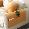 New Cotton and Linen Sofa Armrest Towel Four Season Anti Slip and Dustproof Armrest Pad Home Decoration Storage Remote Control Books