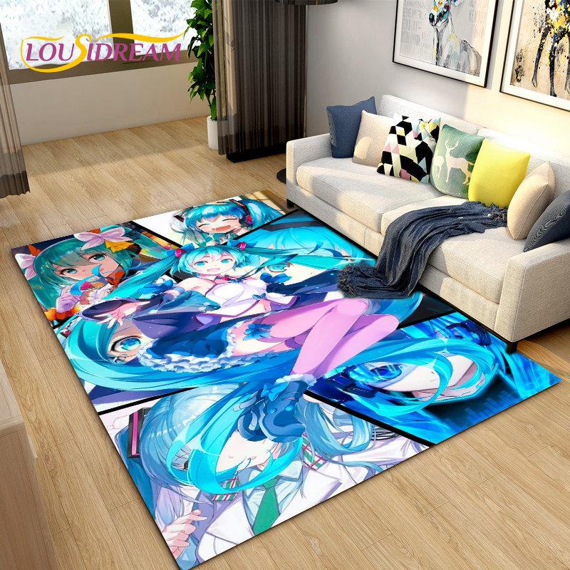 Японская музыка, аниме, мультфильм, 3D коврик, ковер для гостиной, спальни, диван, коврик для украшения, детские игры, нескользящий напольный коврик