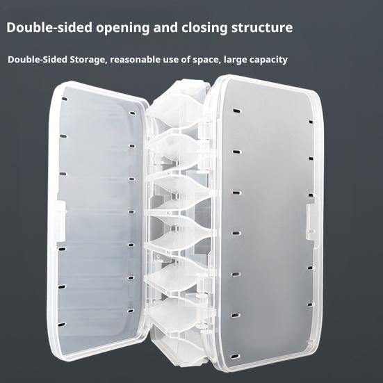 Двухсторонний ящик для рыболовных приманок, портативный, прозрачный, водонепроницаемый, прочный, искусственные, ручные, мягкие, рыболовные принадлежности, органайзер, кейс для хранения
