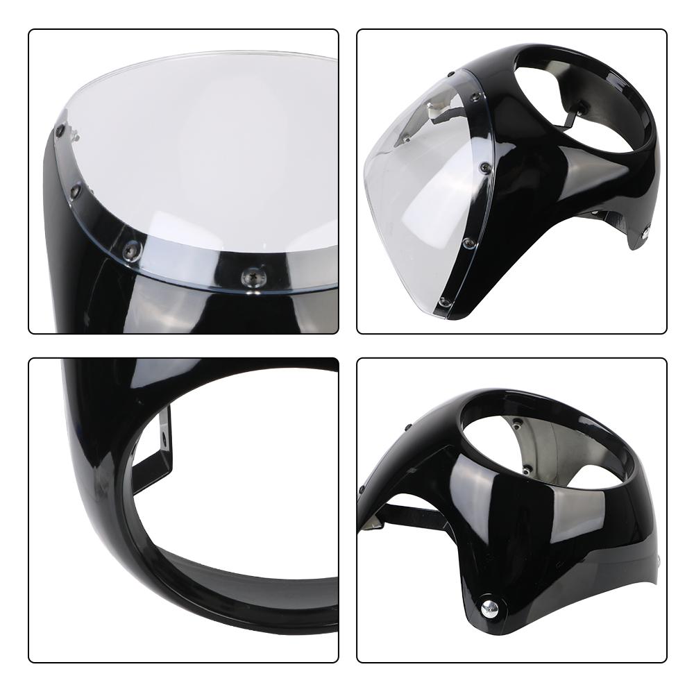 7 дюймов/16,5~18 см для Honda для Cafe Racer универсальная ретро фара ветровое стекло мотоцикл передняя фара обтекатель