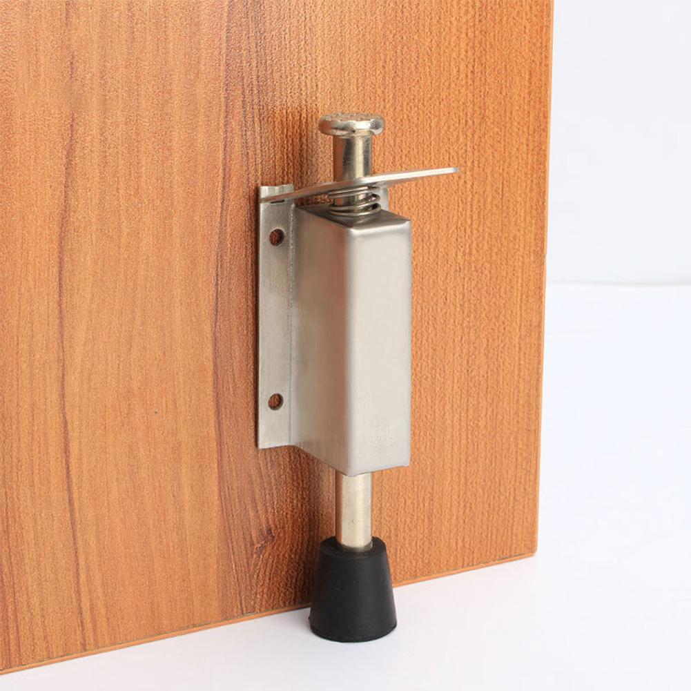 Stainless Steel Door Stopper Door Foot Stopper Holder Floor Stop Buffer Gate Stay Catch Latch Sliding Door Top Swing Stop