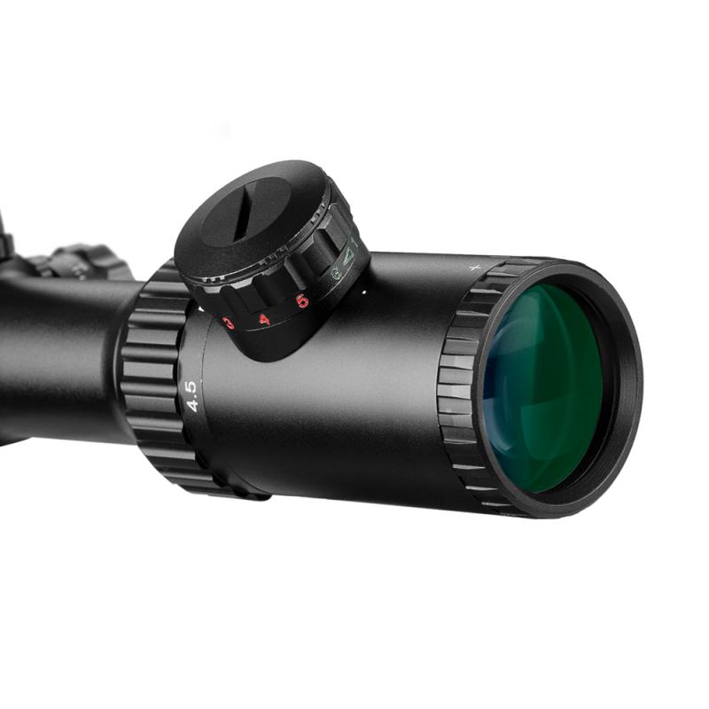 FIRE WOLF 4,5-14X42 охотничий прицел со скошенной кромкой, двойной крест, красный и зеленый фокус, тактический оптический прицел для охоты