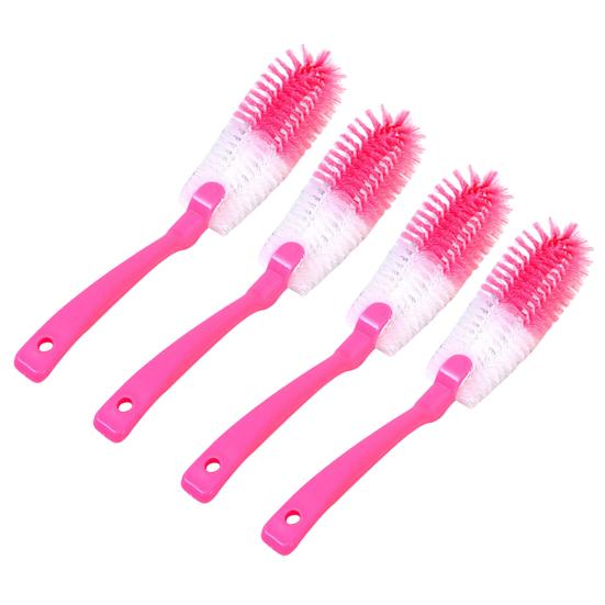 2/3/4 шт. Длинная ручка щетка мягкая щетина длинная ручка отверстия для подвешивания дизайн скребок для чистки чашек кухонный инструмент для чистки