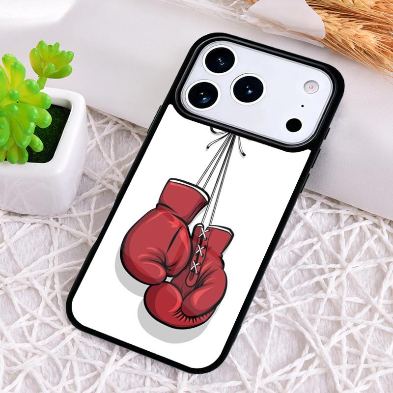 Боксерские перчатки мягкий чехол для телефона для iPhone 17 Air 16 15 11 12 14 13 Pro Max Ударопрочный чехол