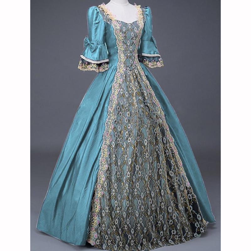 Женское средневековое платье эпохи Возрождения для бала, вечеринки, макси, длинное, платья для косплея на Хэллоуин, Vestidos