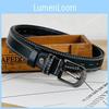Модный женский ремень в корейском стиле с пряжкой-булавкой и прочным ПУ материалом для универсальных образов