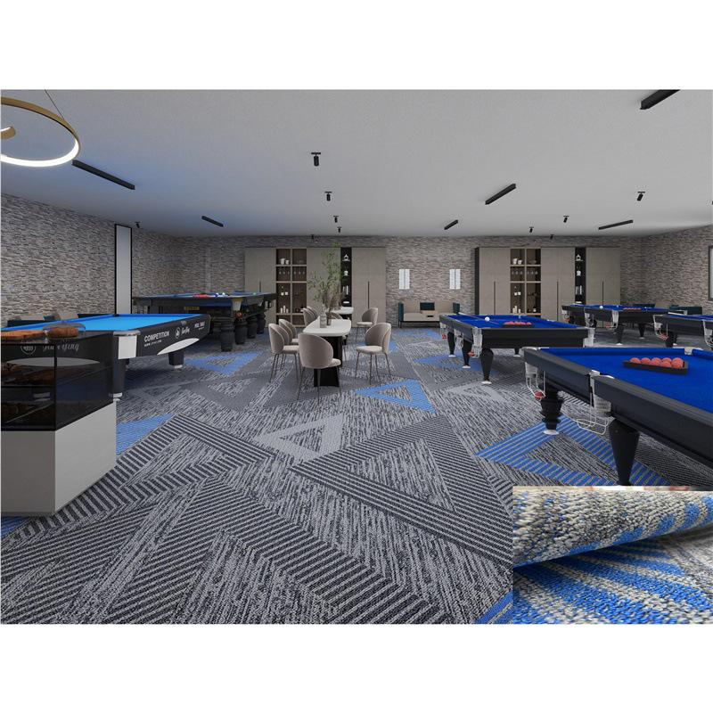 Luxury Fireproof Nylon Billiard Hall Carpet for Hotels - Large Area Print Mat