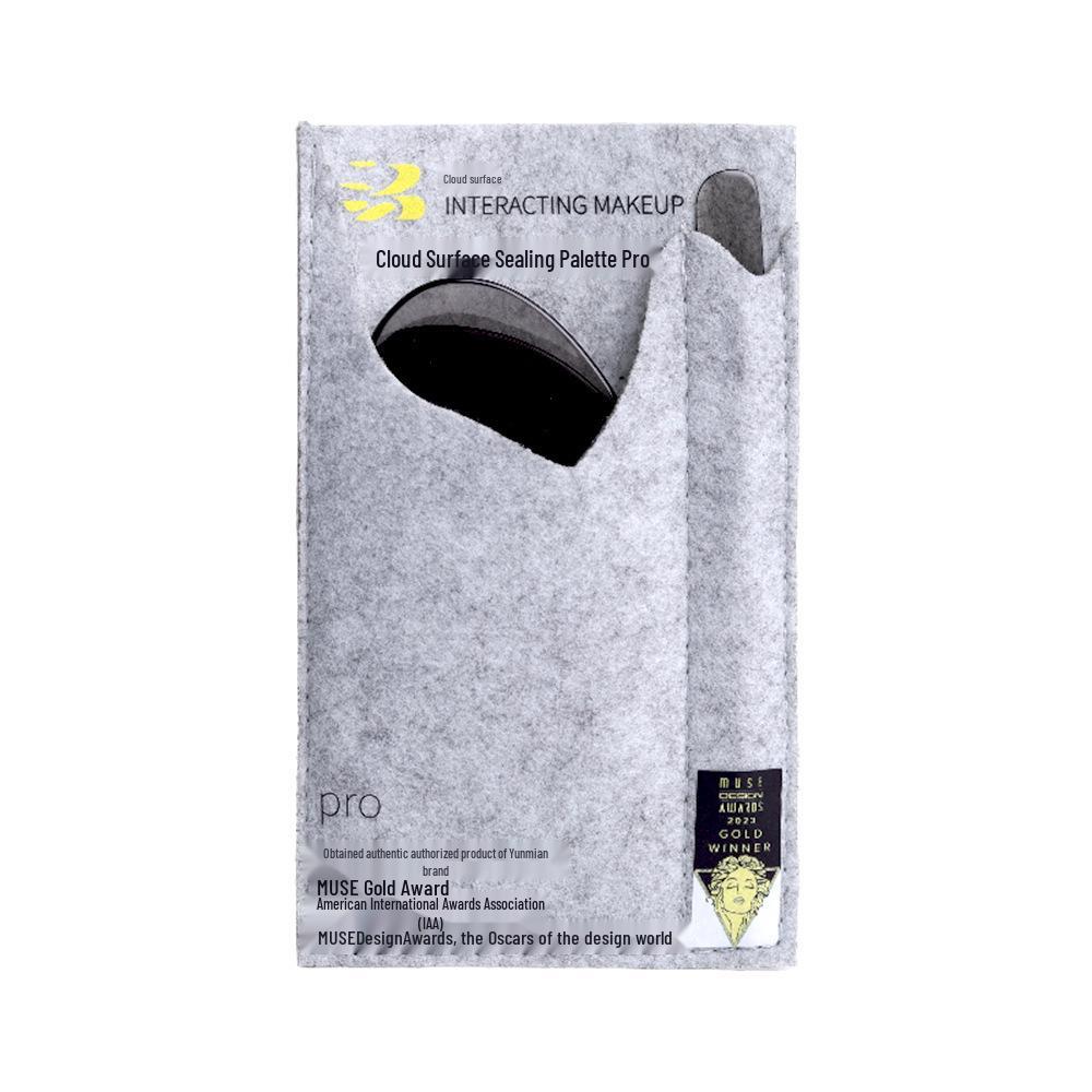 Cloud Face Foundation Palette: Transparent, Foldable Acrylic Mixing Palette with Lid for Multi-functional Makeup Use.