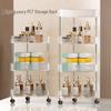 Bathroom Rolling Storage Rack: 2 To 4-Layer Multi-Tier Movable Organizer for Toilet and Washbasin Areas
