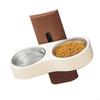 Space Saving Dog Eatting Bowl Double Bowl Pet Feeding Bowl Cats Watering Bowl  for Small Dogs