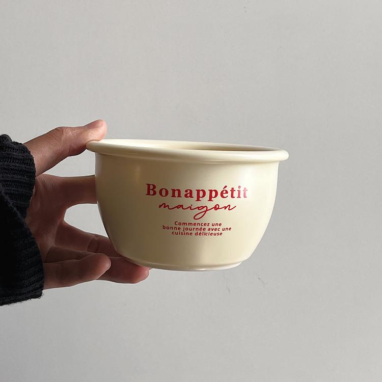 Кремовая посуда в корейском стиле, керамическая посуда, тарелки для завтрака, овсяные миски, салатницы, миски для риса