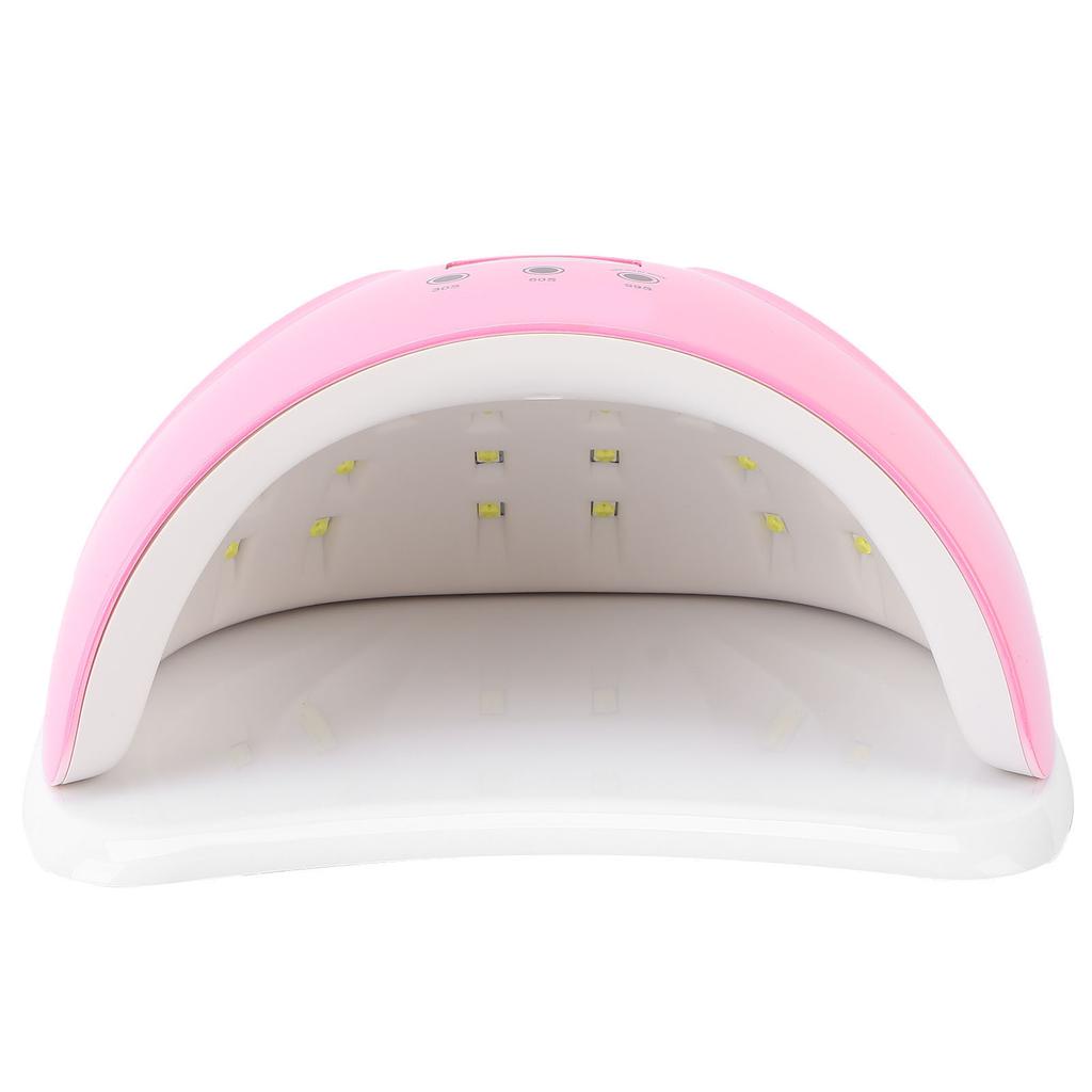 Fast Professional Nail Dryer LED Lamp Nail Phototherapy Gel Polish Curing 48W 100‑240VPink US Plug