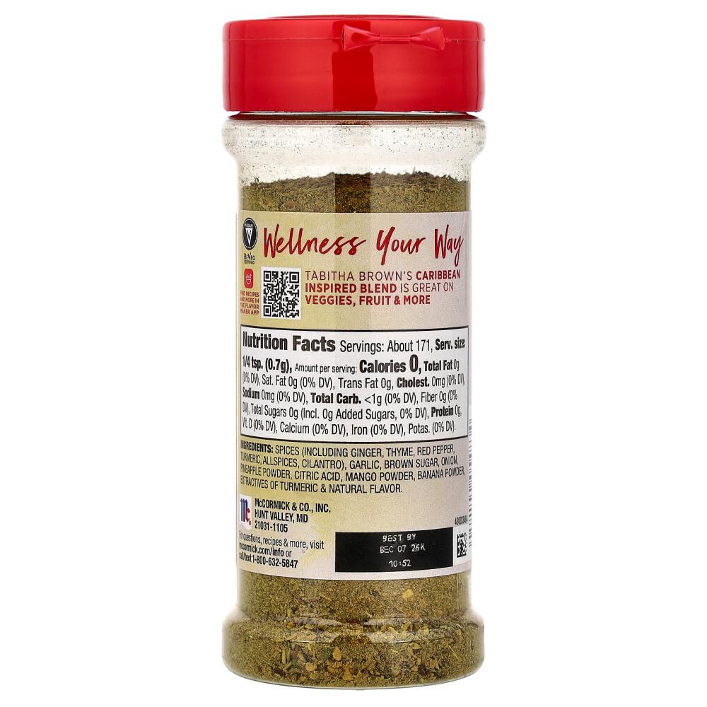 McCormick All-Purpose Seasoning Sunshine by Tabitha Brown, Salt-Free, 120g (4.25oz)