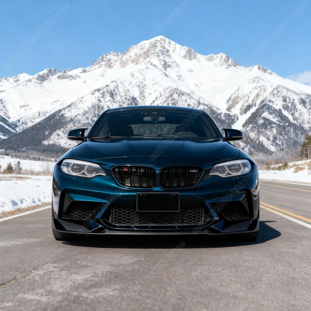 For BMW F87 M2 2015 2016 2017 2018 2019 2020 2021 Automotive MP Style Front Bumper Lip Car Fixed Splitter Body Modification Kit