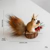 Christmas Squirrel Decoration Christmas Tree Pendant Party Decoration Cute Hairy Decorations