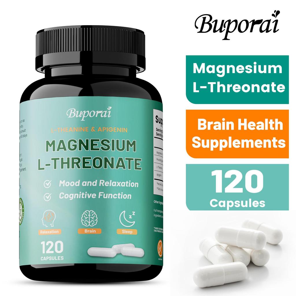 Buporai L-threonate magnesium supports mood, relaxation, sleep, and cognitive function.