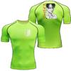 Men Compression Shirt Workout Quick Dry Levi Ackerman Print Top Breathable Sweat Absorbing Fit Fitness T-Shirt Sweat-Resistant