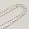 Items Silver 925 Chain Necklace 40cm Silver Chain Venetian Chain Necklace Silver Necklace Box Chain Cool Chain Only Popular Men Women Silver Chain