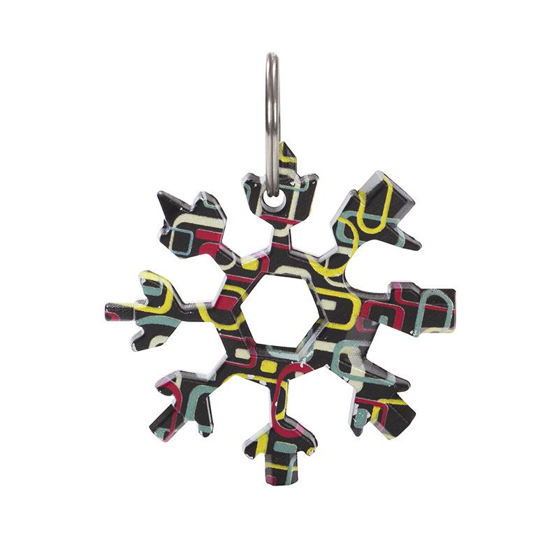 Многофункциональный инструмент «Снежинка» 18-в-1: Портативный шестигранный/восьмигранный ключ и отвертка