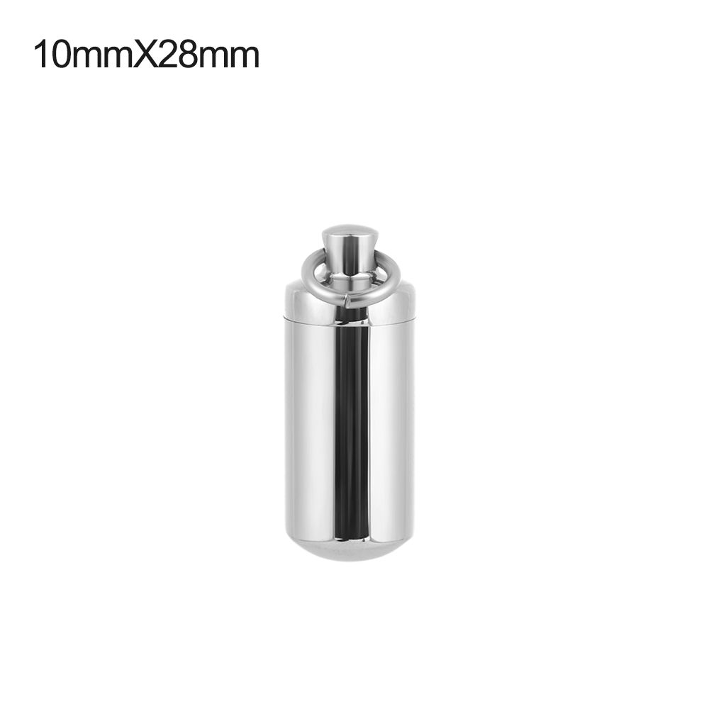 Lucky Charm Корпус для таблеток из нержавеющей стали Цилиндрическая трубка Флакон для духов Подвеска Бутылка желаний Урна для пепла