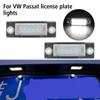 With Built-in Decoder LED License Plate Light Car License Number Plate Lamps Auto Accessories 2Pcs For VW Passat