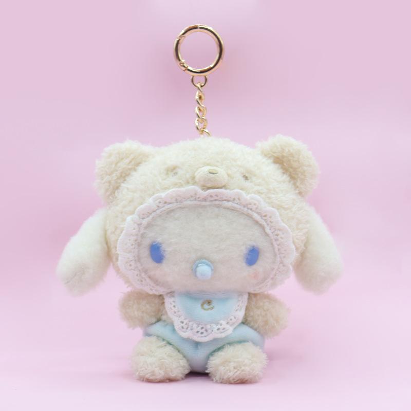 Новый стиль Sanrio Латте Соска Мультяшный Куроми Синнаморолл Мелоди Хелло Китти Кошка Плюшевая Игрушка Брелок Украшение Подвеска Подарки