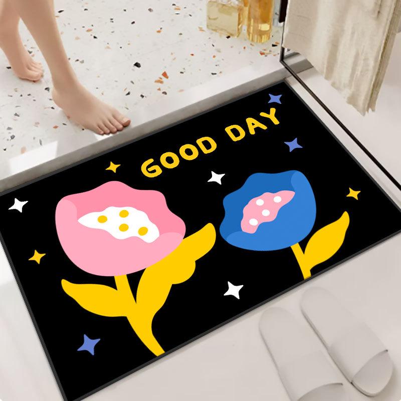 Водопоглощающие противоскользящие коврики в форме сердца: Износостойкое средство для удаления пыли с крыльца и входных дверей