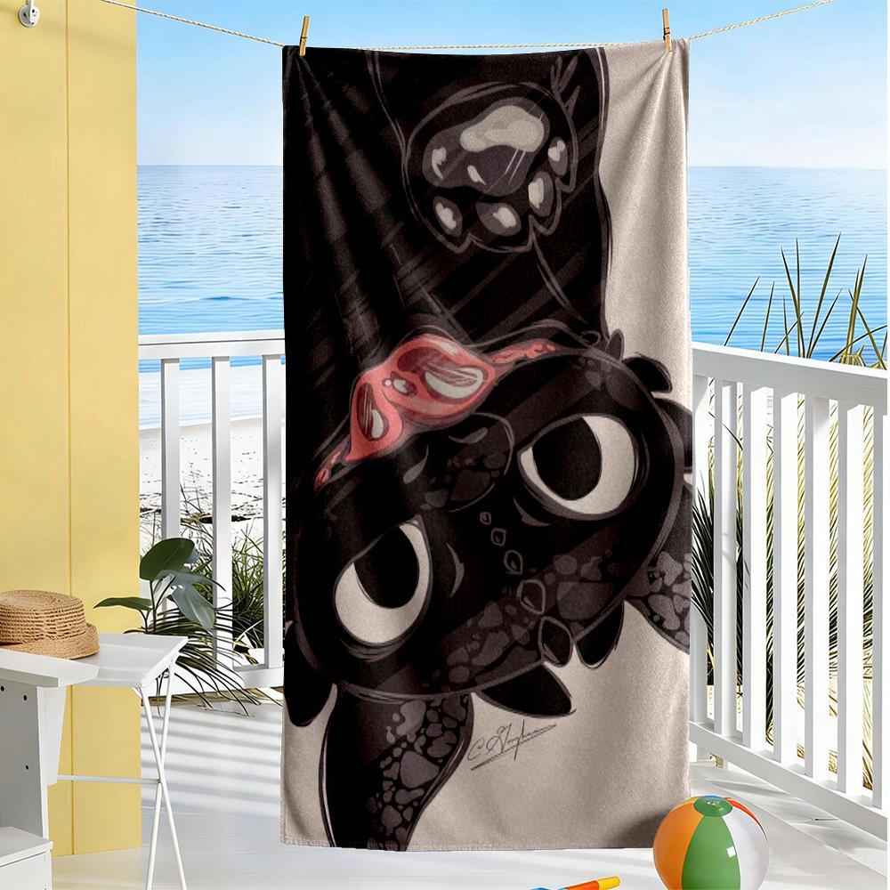 How Train Dragon6 Beach Towel Super Soft Microfiber Quickdry Fabric Comfortable Lightweight