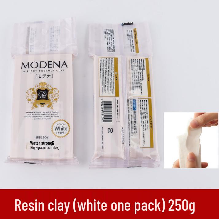 Набор белой самозатвердевающей глины Ladoll 500 г - DIY-глина для лепки фигурок, не требующая обжига