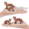 Имитация Лесного Животного 5 Модель Лисы Рыжая Лиса Рыжая Лиса Белая Лиса Украшение для Песочницы Статичная Фигурка Игрушка