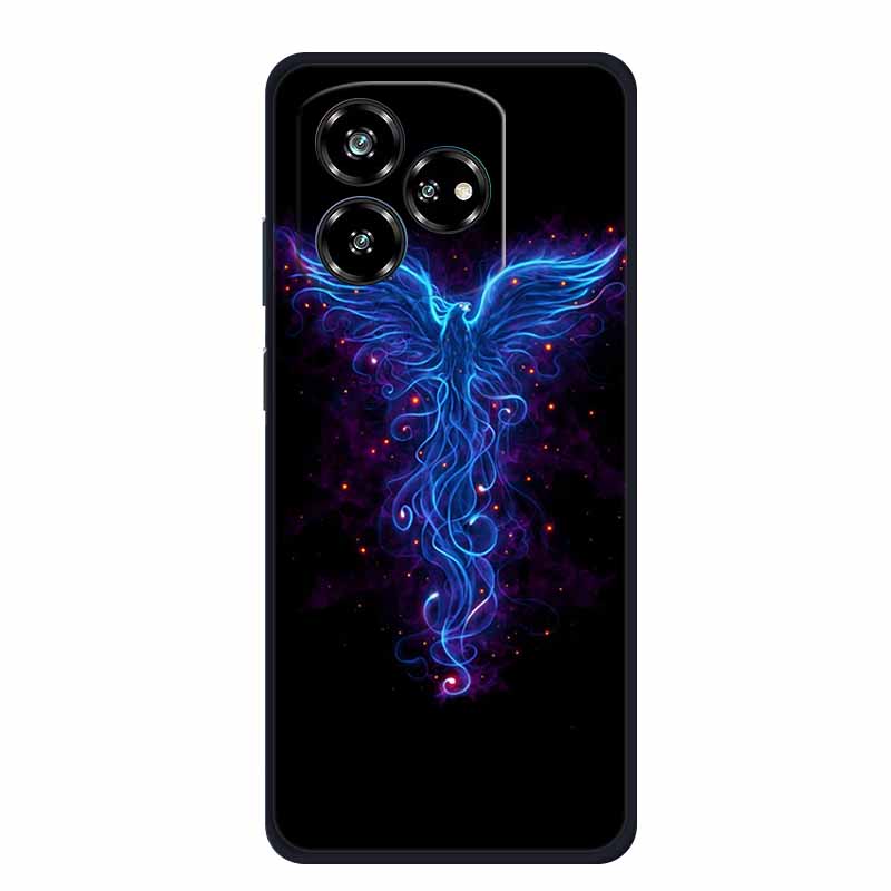 Чехол для телефона ZTE Axon 60 Lite Задняя крышка Ударопрочный Черный Силиконовый Мягкий Funda Для ZTE Axon 60 Lite Blade V60 Чехол Coque