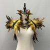 Punk Feather Shawl Natural Feather Fake Collar Luxury Feather Shoulder Cape  Cosplay