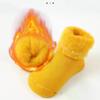 Winter Newborn Warm Sock Simplicity Candy Color Series Calf Sock for Baby Boy Girl Autumn Thermal Cotton Plush Sock for Toddler