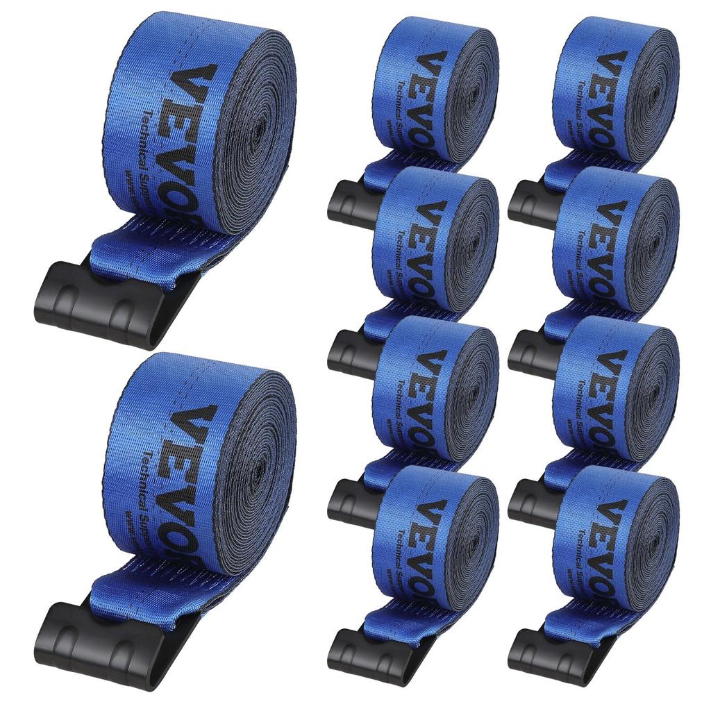 Winch Straps, 4" x 30', 6000 lbs Load Capacity, 18000 lbs Breaking Strength, Truck Straps with Flat Hook, Flatbed Tie Downs Cargo Control for