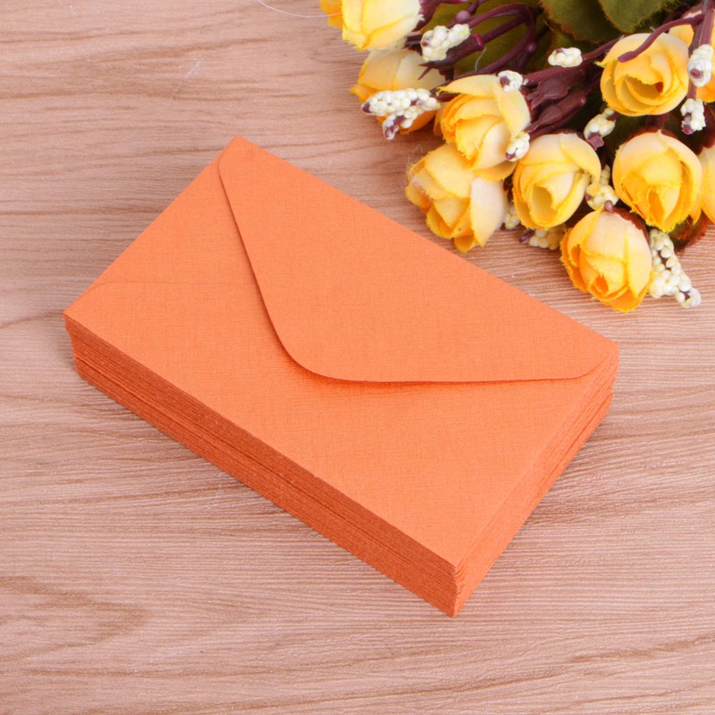 50 шт./упаковка пригласительных конвертов, цветные конверты 2,4'' x 4'' для свадьбы, детского душа, праздника, дня рождения, поздравительных открыток
