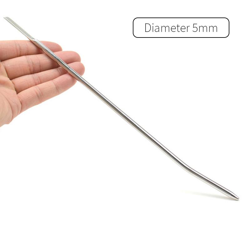 Runyu SM Металлический расширитель уретры Мужская пробка для пениса из нержавеющей стали Мужская блокировка уретры Мастурбация для взрослых Альтернативные секс-игрушки