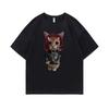 Rapper Playboi Carti Kitty T Shirt Male Vintage Pure Cotton Tshirt Funny Men Fashion Casual T-shirt Men's Oversized Hip Hop Tees