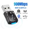 WiFi 6 Bluetooth 5.4 900Mbps Network Card WiFi USB Wireless Adapter 2 In1 Dual Band 2.4G 5GHz Wi-Fi Lan Dongle Receiver Driver Free