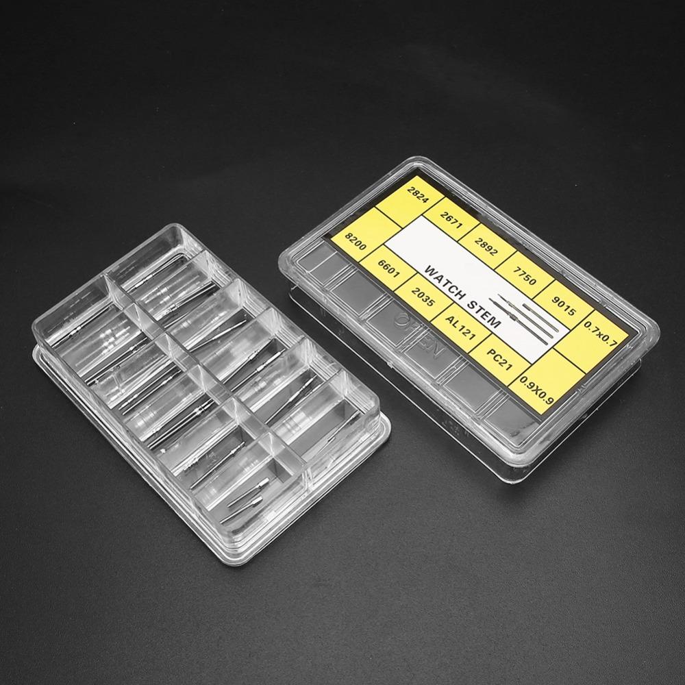 Various Types Watch Stem Extender With Storage Box Winding Stem Extender For Repair Workers