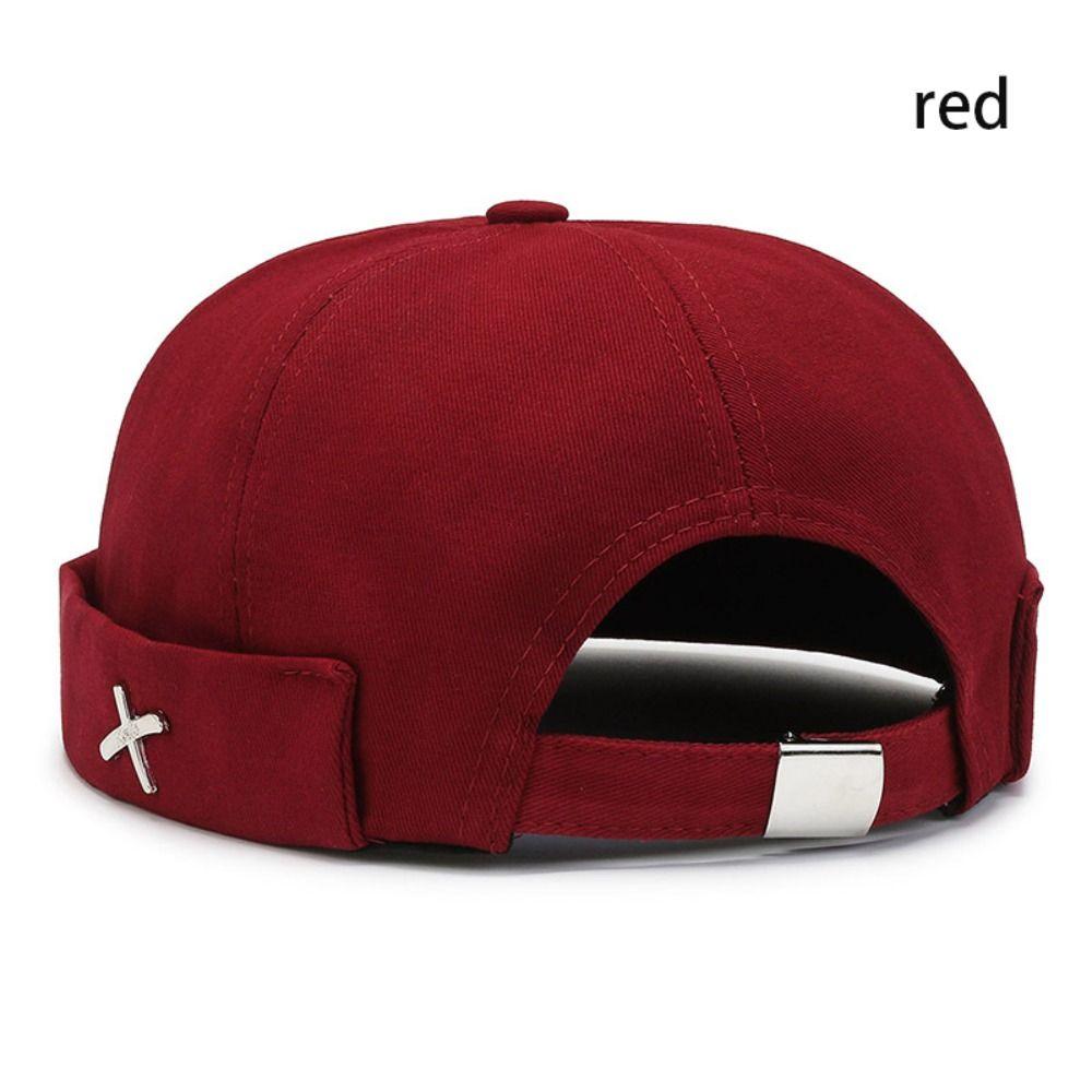 Cotton Brimless Docker Cap Washed Style Melon Beanie Cap Vintage Vintage Dome Hat  Winter