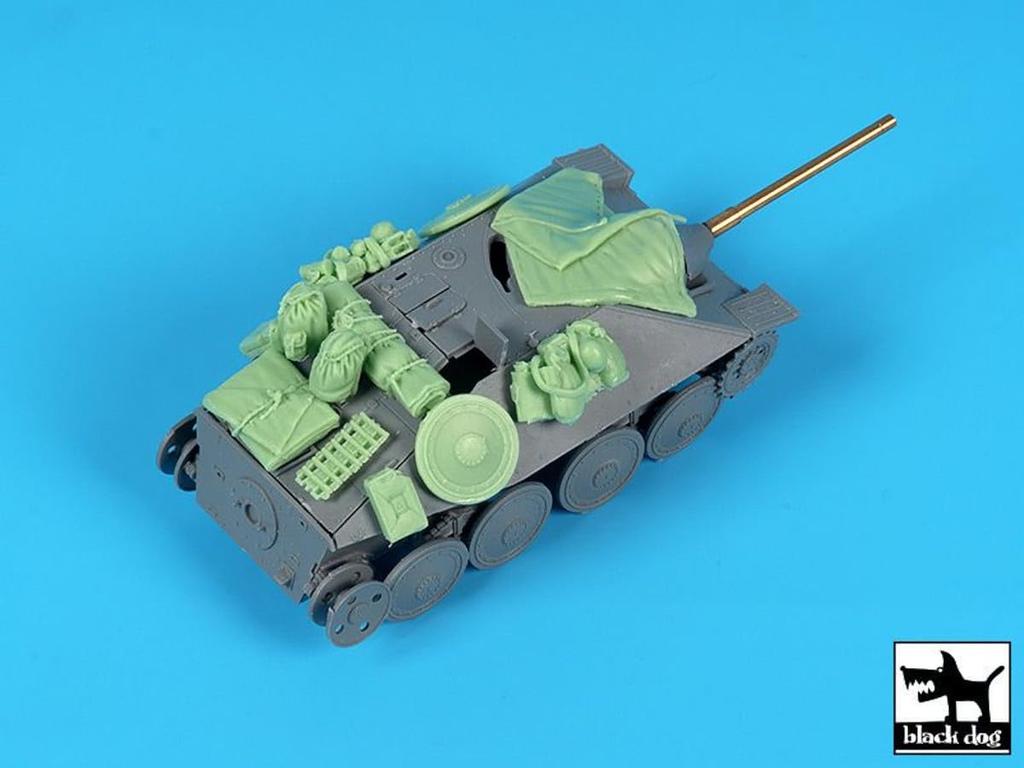 Black Dog 38 истребитель танков Hetzer набор аксессуаров смоляные военные детали HAUT72162 1/72 (для Веспида) (танк)