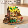 Forest Tree House Building Block Street View Windmill Assembly Construction Brick Children's Puzzle Toys for Kids Birthday Gifts